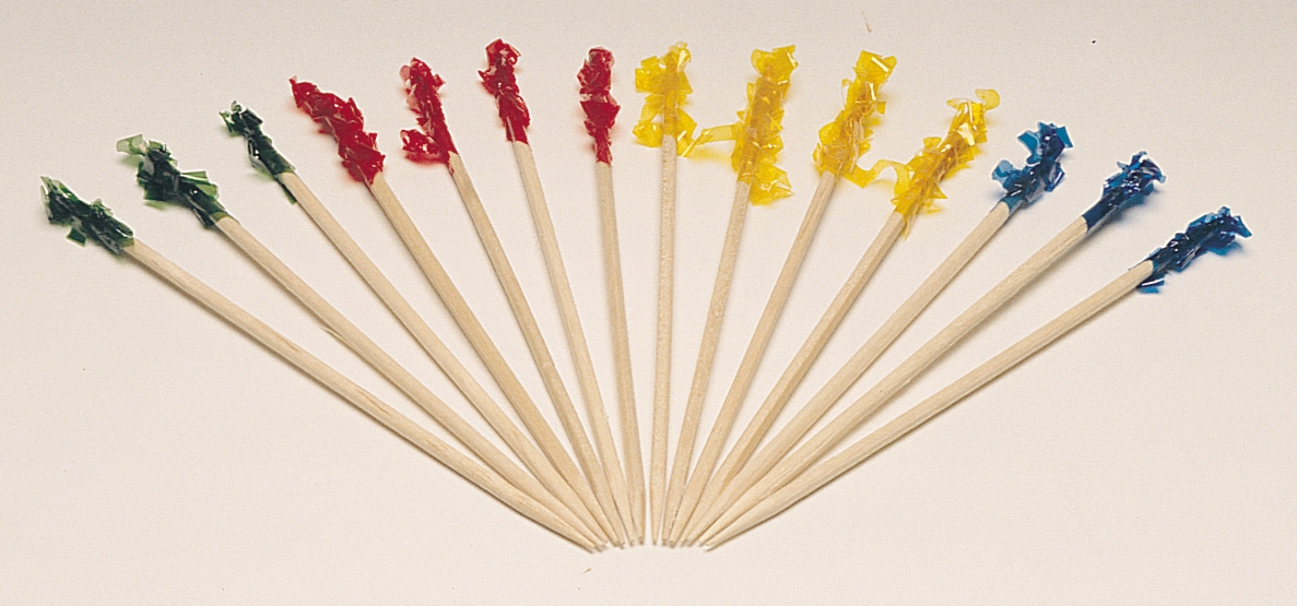 Pick, Wooden Club Frills 4, 10 Case --- 1000 Count