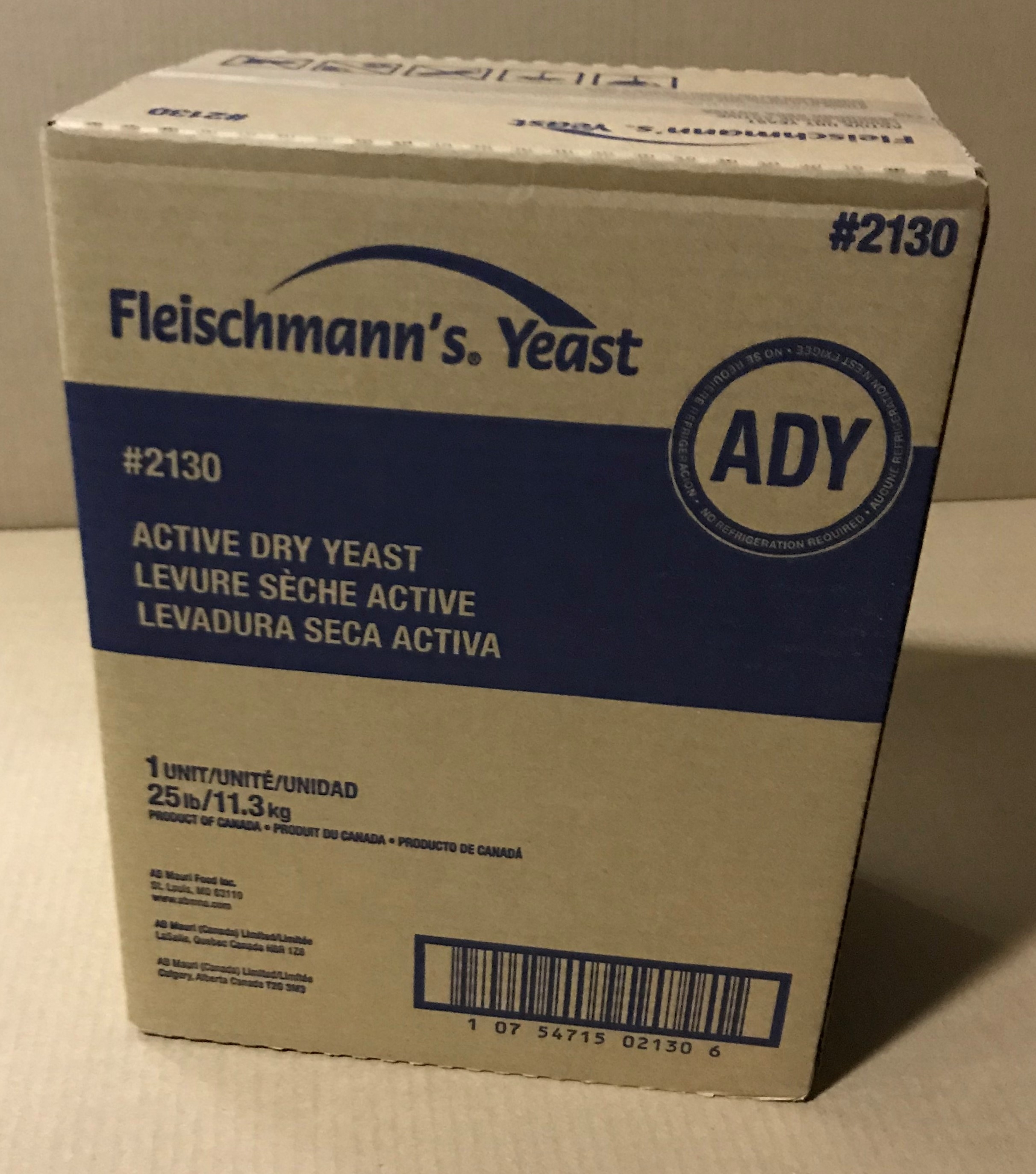 Fleishmann Yeast 25 Pound