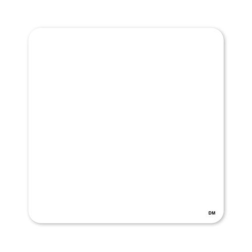 Daymark White Blank Label, 2.5 x 2.5 inch - 12 rolls per pack -- 2 packs per case.