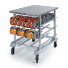 Lakeside Aluminum Full Size Stationary Can Storage and Dispensing Rack, 25 x 35 x 71 inch.