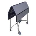 Lakeside Geneva Folding Style Rectangle Table Room Service Table, 36 x 36 x 30 inch Leaves Up Overall Size.