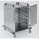 Lakeside Stainless Steel Elite Series Late Tray Delivery Cart, 12 Tray Capacity.
