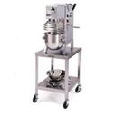 Lakeside Stainless Steel Mobile Mixer Machine Stand with 2 Shelves, 33 1/4 x 25 1/4 x 21 3/16 inch.