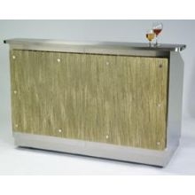Lakeside Geneva Wilson Collection Stainless Steel Interior Portable Bar, 5 Feet.