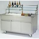Lakeside Geneva Stainless Steel Body and Stainless Finish Portable Back Bar, 6 Feet.