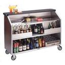 Lakeside Geneva Stainless Steel Interior with Laminate Exterior Finish Portable Bar, 80 Pound Ice Bin Capacity.