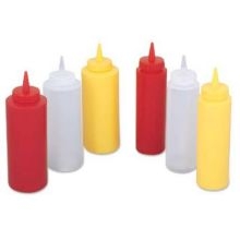 Alegacy Polyethylene Red Ketchup Squeeze Bottle, 12 Ounce -- 12 per case.