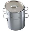 Alegacy Eagleware Professional 8 Gauge Aluminum Double Boiler with Lid, 12 Quart.