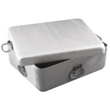 Alegacy Heavy Duty Aluminum Roast Pan with Cover, 20 7/8 x 17 3/8 x 7 inch.