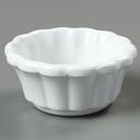 White 2 ounce Scalloped Ramekin -- 48 per case