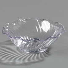 Clear Clear SAN Tulip Berry Dish 5 Ounce -- 24 per case
