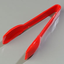 Red Carly Clear Revolutionary Plastic Salad Tong 6 inch -- 12 per case