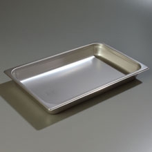 2.5 inch Depth DuraPan 18-8 Stainless Steel Light Gauge Full Size Food Pan -- 6 per case