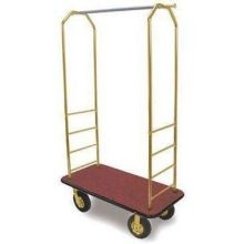 Gaychrome Easy-Mover Chrome Bellmans Cart, 72.5 inch Height.
