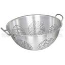 Alegacy Aluminum Colander with Handle, 15 Quart Capacity.