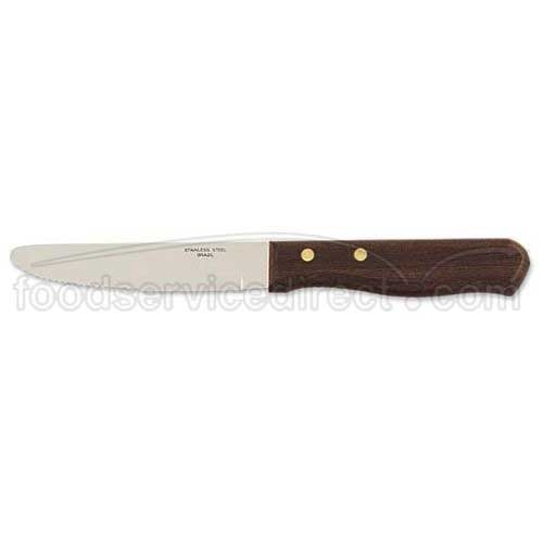 Alegacy Rounded Tip Jumbo Steak Knife, 5 inch Blade Length -- 12 per case.
