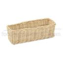 Alegacy Natural Rattan Core Cracker Basket, 2 3/4 x 8 1/2 x 3 inch -- 12 per case.