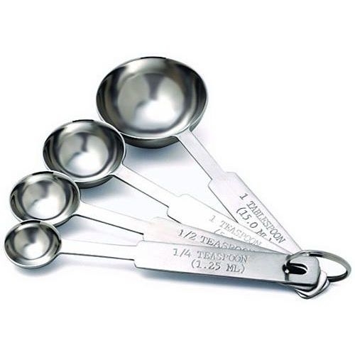 Alegacy Stainless Steel Measuring Spoon Set - Blister Card -- 1 set.