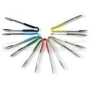 Blue Alegacy Stainless Steel Color Coded System Tong, 9 1/2 inch.