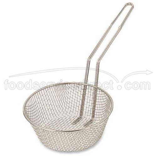 Alegacy Nickel Plated Medium Mesh Culinary Basket, 12 inch Diameter.