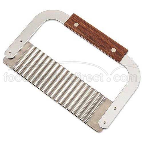 Alegacy Stainless Steel Garnisher/Serrator, 7 1/4 x 2 inch Blade Dimension.