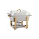 Alegacy Gold Accented Half Size Chafer, 4 Quart Capacity.