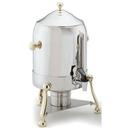 Alegacy Stainless Steel Coffee Urn with Brass Trim, 12.6 Quart.
