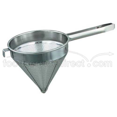 Alegacy 18/8 Stainless Steel Coarse Mesh China Cap Strainer, 12 1/2 inch Bowl Diameter.