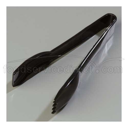 Black Carly Clear Revolutionary Plastic Salad Tong 6 inch