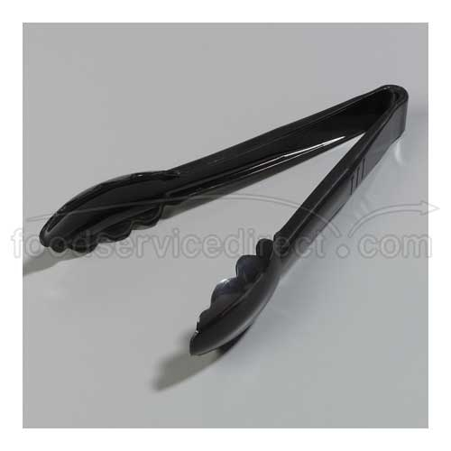 Black Carly Clear Revolutionary Plastic Utility Tong 9 inch