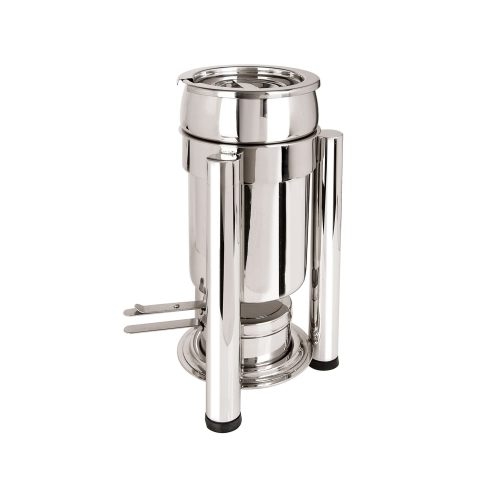 Eastern Tabletop Pillard Collection Stainless Steel Petite Small Soup Marmite with Legs, 2 Quart.