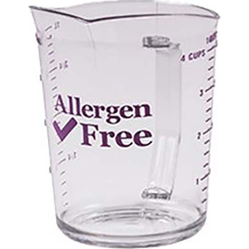 Cambro Camwear Polycarbonate Allergen‑Free Purple Measuring Cup, 2 Quart -- 12 per case.