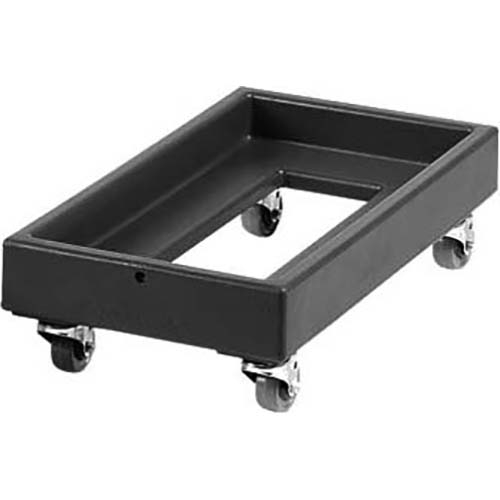 Cambro Slate Blue Camdollies for Milk Crates and Number 10 Can Cases, 16 1/8 x 29 1/4 8 3/8 inch.