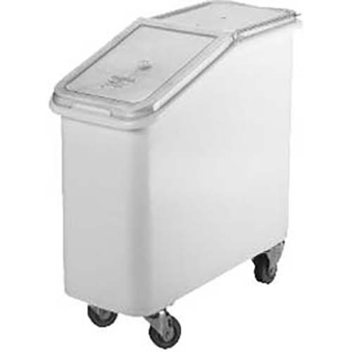 Cambro White Slant Top Ingredient Bin, 21 Gallon.