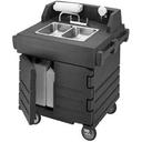 Cambro Granite Green CamKiosk Hand Sink Cart, 40 9/16 x 45 1/2 x 32 1/2 inch.