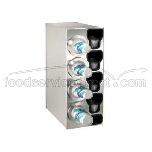 Dispense Rite BFL-C Stainless Countertop One Size Fits All Cup Dispensing Cabinet, 32 1/4 x 13 x 23 inch.