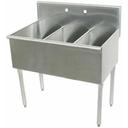 400 Series Stainless Steel Square Corner Scullery Budget Sink with 2 Compartment.24X48 48 inch O.A..