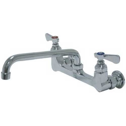 Heavy Duty Faucet 12 inch Swing Spout - Splash Mounted.