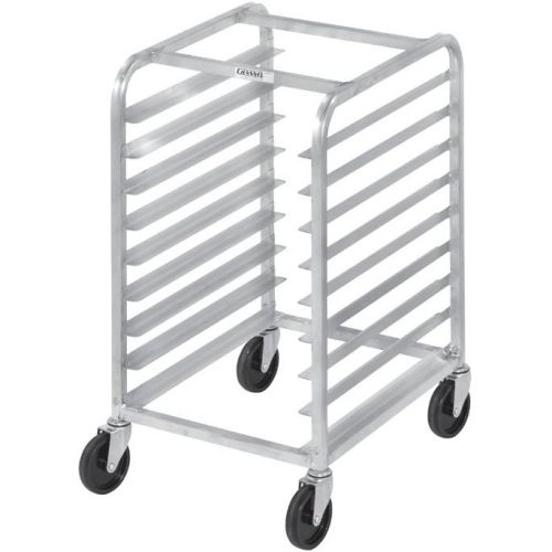 Channel Manufacturing Aluminum Regular Half Size Side Load 4 inch Spacing Bun Pan Rack, 36 x 28 1/2 x 18 inch.