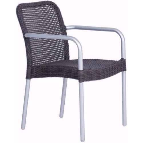 Emu Americas LLC Rita Aluminum Outdoor Stacking Armchair, 33 x 21.5 x 23 inch -- 4 per case.