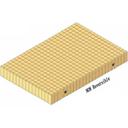 Ultra Premium Butcher Block 24 x 25in. Style Bbit Hard Rock Maple Island Top 4in. Thick End Grain With Penetrating Oil Finish.