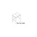 Galvanized Lower Shelf for Galvanized Cutting Table Poly Top 120 x 24in.