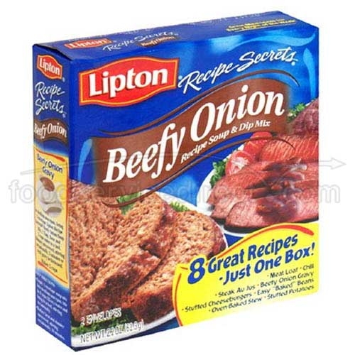 Lipton Savoury Recipe Secrets Beef Onion Recipe, Soup and Dip Mix - 2.2 oz. box, 12 per case