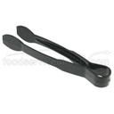 Black Cambro Lugano Easy Grip Angled Tong, 10 13/16 inch -- 12 per case.