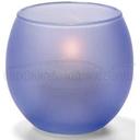 Hollowicks Satin Dark Blue Tealight Glass Lamp, 2 3/8 inch Height.