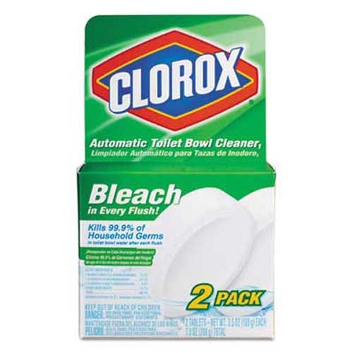 Clorox Automatic Toilet Bowl Cleaner, 3.5 oz Tablet, 2/Pack