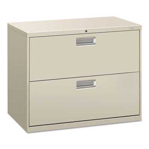 HON 600 Series Two-Drawer Lateral File, 36w x 19-1/4d, Light Gray