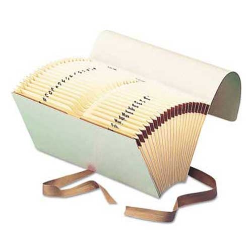 Smead Bankers Check File Folder with Pockets, Thumbcut, Expanding 9.75 x 5, Manila