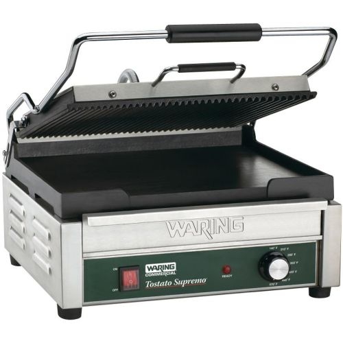 Waring Commercial Tostato Supremo Large Panini Grill, 16 x 175 1/2 x 9 1/2 inch.