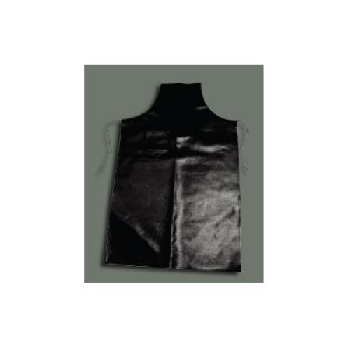 Winco Black Latex Bib Apron, 37 x 44 1/2 inch.